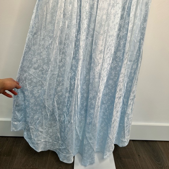 For Love and Lemons Silk Ophelia Blue Gown Size 4 - Picture 12 of 16